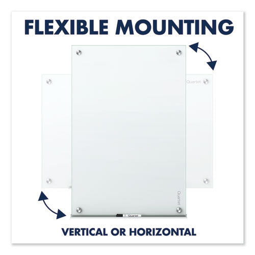 Image of Quartet® Infinity Magnetic Glass Marker Board, 72" x 48", White Surface