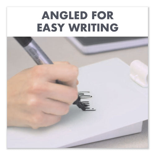 Image of Quartet® Glass Dry Erase Desktop Copy Holder, 20 Sheet Capacity, Glass/Plastic, White