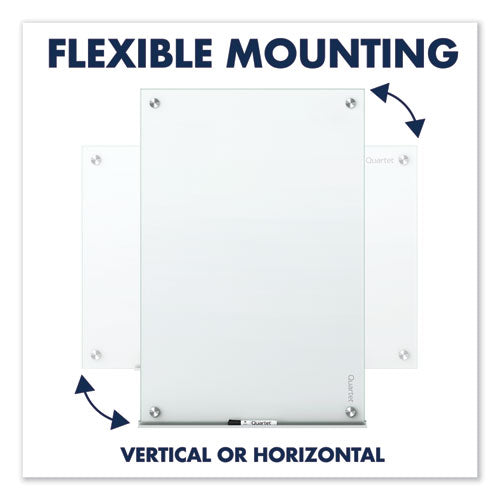 Image of Quartet® Infinity Magnetic Glass Marker Board, 24" x 18", White Surface