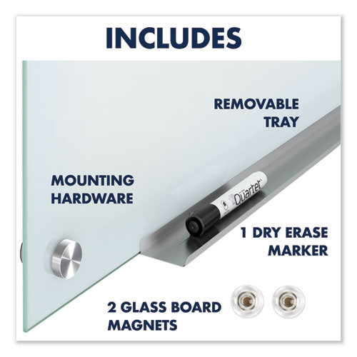 Image of Quartet® Infinity Magnetic Glass Marker Board, 36" x 24", White Surface