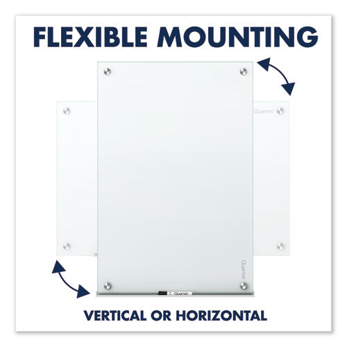 Image of Quartet® Infinity Magnetic Glass Marker Board, 36" x 24", White Surface