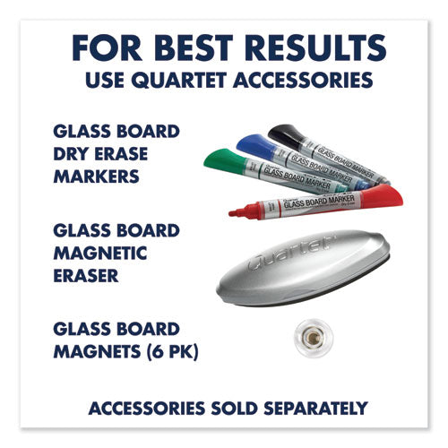 Image of Quartet® Infinity Magnetic Glass Marker Board, 36" x 24", White Surface