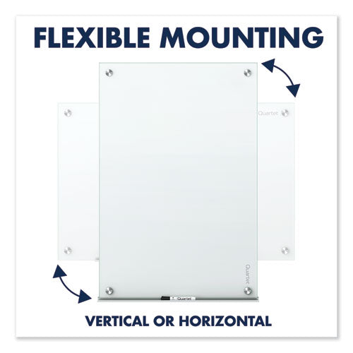 Image of Quartet® Infinity Magnetic Glass Marker Board, 48" x 36", White Surface