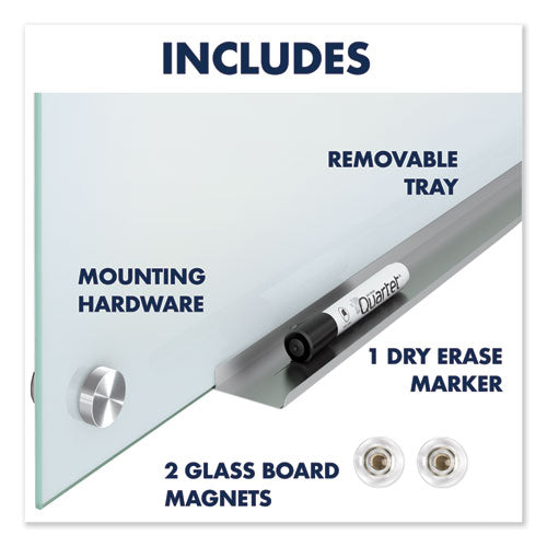 Image of Quartet® Infinity Magnetic Glass Marker Board, 72" x 48", White Surface