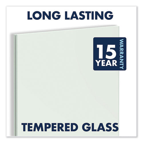 Image of Quartet® Desktop Magnetic Glass Dry-Erase Panel, 23" x 17", White Surface