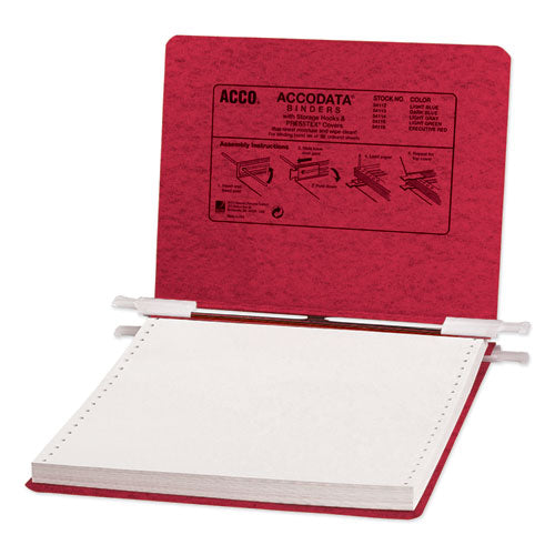 Image of ACCO Presstex Covers With Storage Hooks, 2 Posts, 6" Capacity, 9.5 X 11, Executive Red