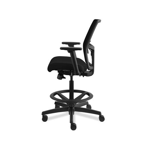 Image of HON® Ignition 2.0 Ilira-Stretch Mesh Back Task Stool, Supports Up To 300 Lb, 23" To 32" Seat Height, Black