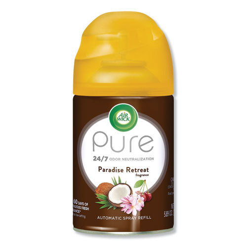 Image of Air Wick® Freshmatic Life Scents Ultra Refill, Paradise Retreat, 5.89 Oz Aerosol Spray, 6/carton