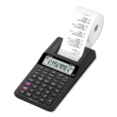 Image of Casio® Hr-10rc Handheld Portable Printing Calculator, Black Print, 1.6 Lines/sec
