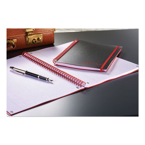 Image of Black n' Red Flexible Cover Twinwire Notebooks, SCRIBZEE Compatible, 1-Subject, Wide/Legal Rule, Black/Red Cover, (70) 8.25 x 5.63 Sheets