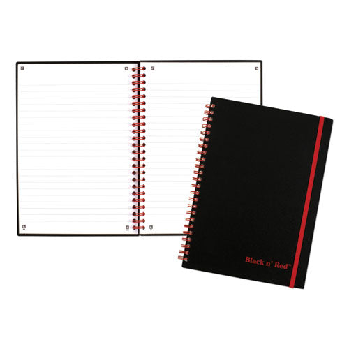 Image of Black n' Red Flexible Cover Twinwire Notebooks, SCRIBZEE Compatible, 1-Subject, Wide/Legal Rule, Black/Red Cover, (70) 8.25 x 5.63 Sheets