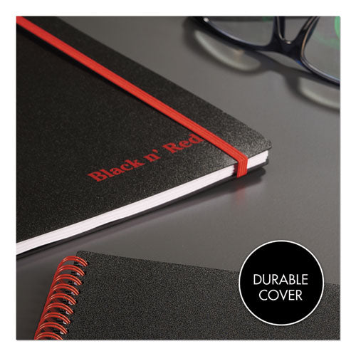 Image of Black n' Red Flexible Cover Twinwire Notebooks, SCRIBZEE Compatible, 1-Subject, Wide/Legal Rule, Black/Red Cover, (70) 8.25 x 5.63 Sheets