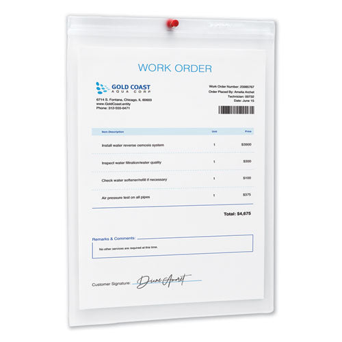 Image of Avery® Job Ticket Holders, Heavy Gauge Vinyl, 9 X 12, Clear, 10/pack