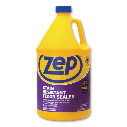 Image of Zep Commercial® Stain Resistant Floor Sealer, Unscented, 1 Gal, 4/carton
