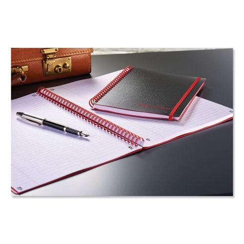 Image of Black n' Red Flexible Cover Twinwire Notebooks, SCRIBZEE Compatible, 1-Subject, Wide/Legal Rule, Black/Red Cover, (70) 11.75 x 8.25 Sheets