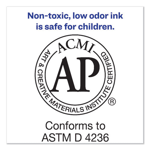 Image of Avery® Marks A Lot Large Desk-Style Permanent Marker, Broad Chisel Tip, Purple, Dozen (8884)