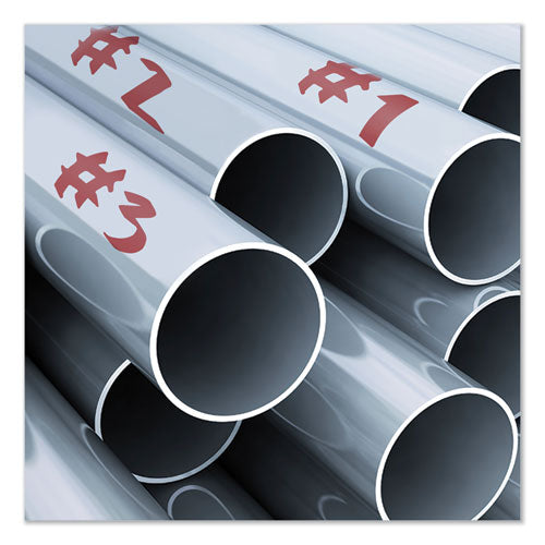 Image of Avery® Marks A Lot Extra-Large Desk-Style Permanent Marker, Extra-Broad Chisel Tip, Red (24147)