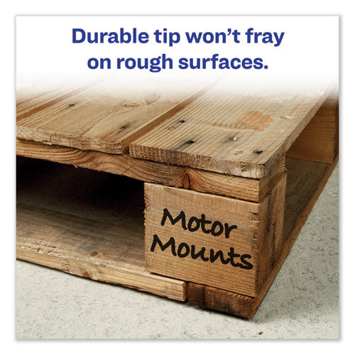 Image of Avery® Marks A Lot Extra-Large Desk-Style Permanent Marker, Extra-Broad Chisel Tip, Black (24148)