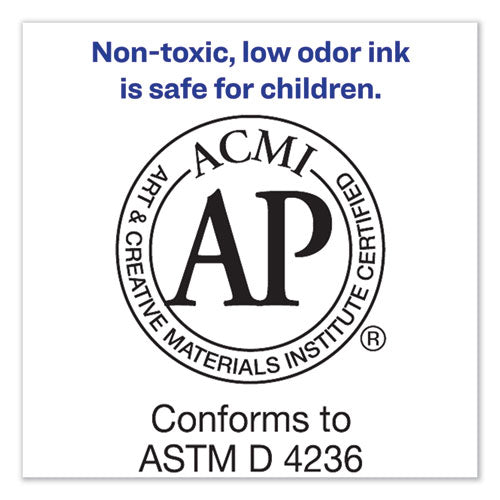 Image of Avery® Marks A Lot Regular Desk-Style Permanent Marker, Broad Chisel Tip, Green, Dozen (7885)