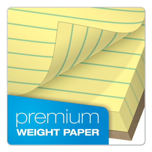 Image of TOPS Docket Gold Ruled Perforated Pads, Wide/legal Rule, 50 Canary-Yellow 8.5 X 11.75 Sheets, 12/pack