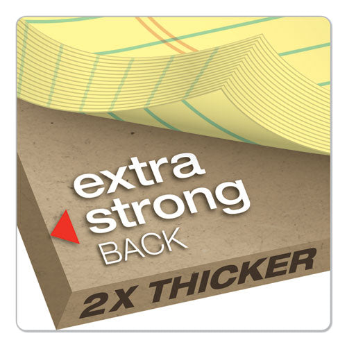 Image of TOPS Docket Gold Ruled Perforated Pads, Wide/legal Rule, 50 Canary-Yellow 8.5 X 11.75 Sheets, 12/pack