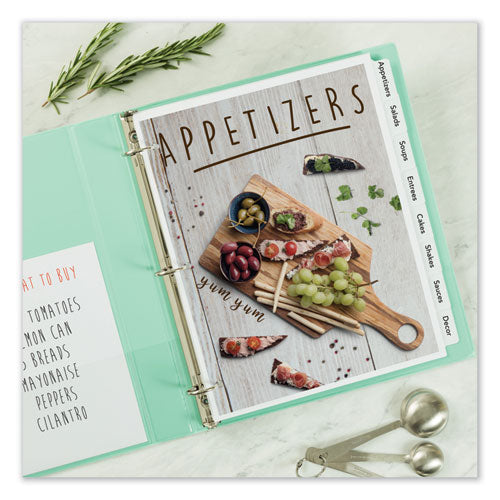 Image of Avery® Customizable Print-On Dividers, 3-Hole Punched, 8-Tab, 11 x 8.5, White, 5 Sets