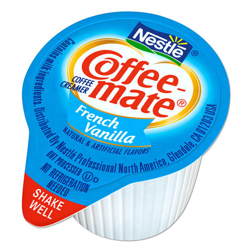 Image of Coffee mate® Liquid Coffee Creamer, French Vanilla, 0.38 oz Mini Cups, 360/Carton