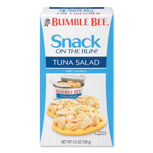 Image of Bumble Bee® Snack On The Run Tuna Salad With Crackers, 3.5 Oz Pack, 12/carton