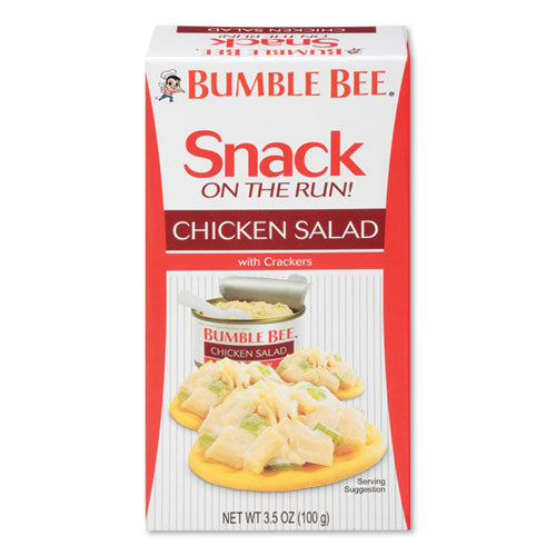 Image of Bumble Bee® Snack On The Run Chicken Salad With Crackers, 3.5 Oz Pack, 12/carton