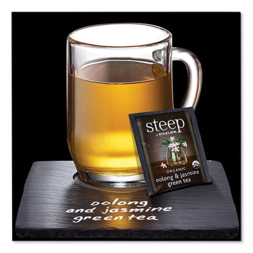 Image of Bigelow® Steep Tea, Oolong And Jasmine Green, 0.06 Oz Tea Bag, 20/box