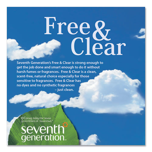 Image of Seventh Generation® Natural Liquid Fabric Softener, Free And Clear/unscented 32 Oz Bottle
