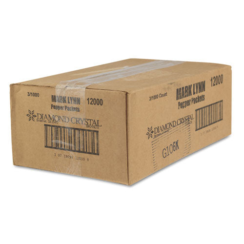 Image of Diamond Crystal Pepper Packets, 0.1 Grams, 3,000/carton