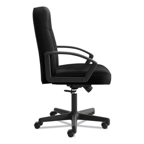 Image of HON® Hvl601 Series Executive High-Back Chair, Supports Up To 250 Lb, 17.44" To 20.94" Seat Height, Black