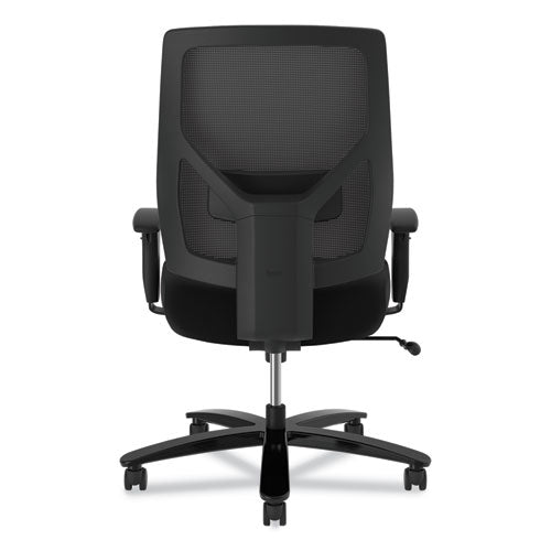 Image of HON® Crio Big And Tall Mid-Back Task Chair, Supports Up To 450 Lb, 18" To 22" Seat Height, Black