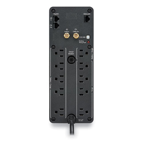 Image of APC® BN1500M2 Back-UPS PRO BN Series Battery Backup System, 10 Outlets, 1,500 VA, 1,080 J