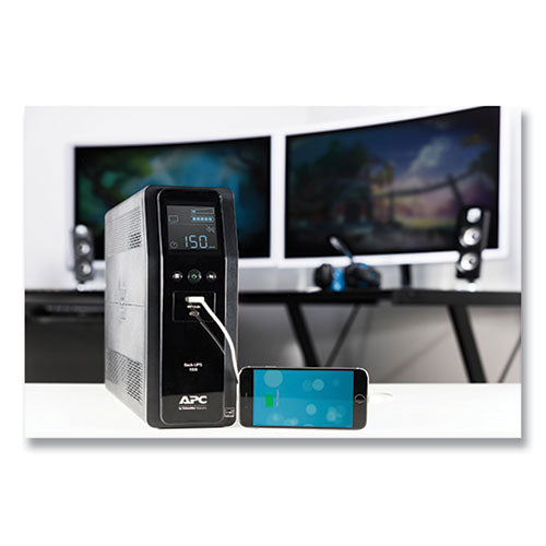 Image of APC® BN1500M2 Back-UPS PRO BN Series Battery Backup System, 10 Outlets, 1,500 VA, 1,080 J