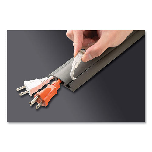 Image of UT Wire® CORD PROTECTOR AND CONCEALER, 2.6" X 5 FT, GRAY