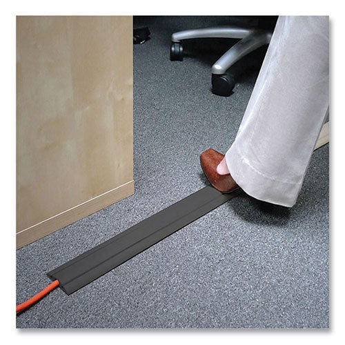 Image of UT Wire® CORD PROTECTOR AND CONCEALER, 2.6" X 5 FT, GRAY