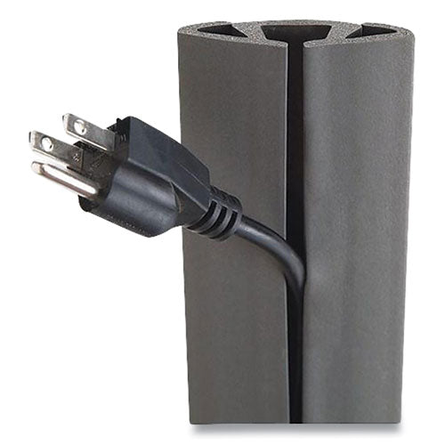 Image of UT Wire® CORD PROTECTOR AND CONCEALER, 2.6" X 5 FT, GRAY