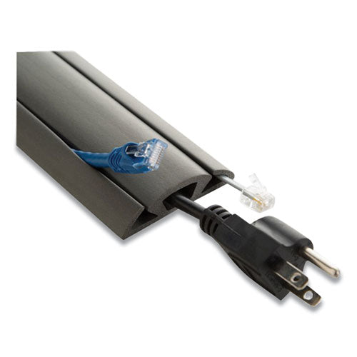 Image of UT Wire® CORD PROTECTOR AND CONCEALER, 2.6" X 5 FT, GRAY