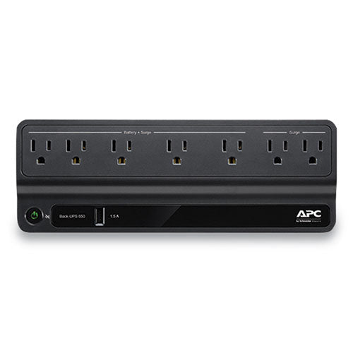 Image of APC® Bn650M1 Back-Ups 650 Va Battery Backup System, 7 Outlets, 650 Va, 490 J