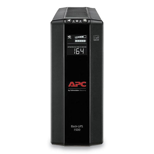 Image of APC® BX1500M Back-UPS PRO BX Series Compact Tower Battery Backup System, 10 Outlets, 1,500 VA, 789 J