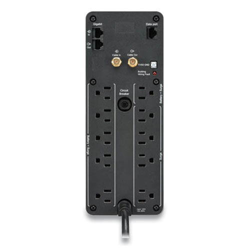 Image of APC® BR1350MS Back-UPS PRO BR Series SineWave Battery Backup System, 10 Outlets, 1,350 VA, 1,080 J
