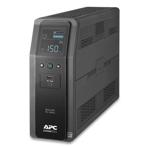 Image of APC® br1500ms back-ups pro br series sinewave battery backup system, 10 outlets, 1,500 va, 1,080 j