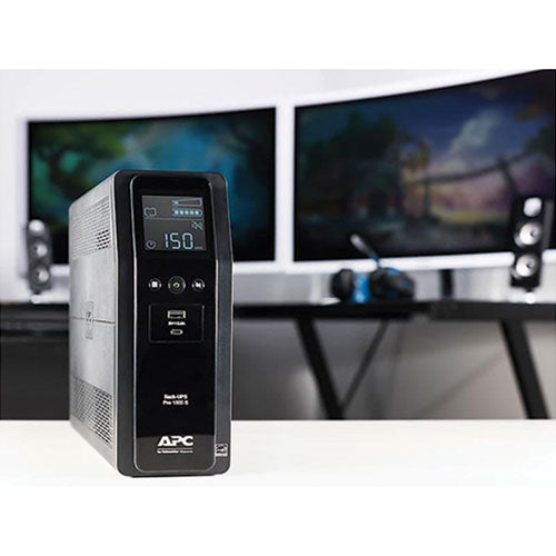 Image of APC® br1500ms back-ups pro br series sinewave battery backup system, 10 outlets, 1,500 va, 1,080 j