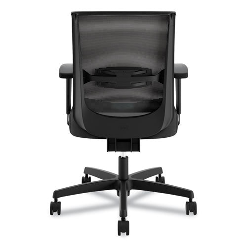 Image of HON® Convergence Mid-Back Task Chair, Synchro-Tilt And Seat Glide, Supports Up To 275 Lb, Black