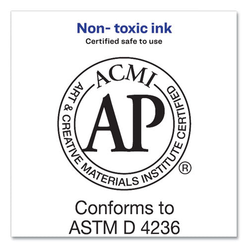 Image of Avery® Hi-Liter Desk-Style Highlighters, Fluorescent Purple Ink, Chisel Tip, Purple/black Barrel, Dozen