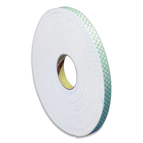 Image of 3M 4016 Double Coated Urethane Foam Tape, 0.38" X 36 Yds, White