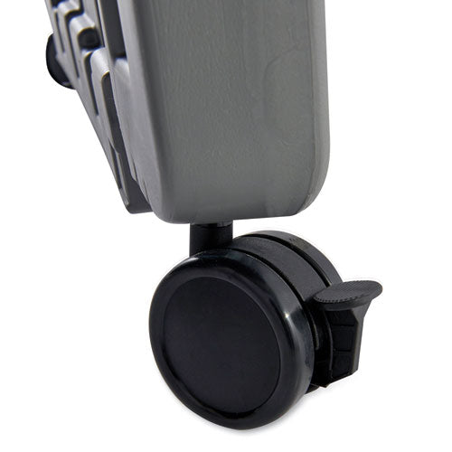 Image of Iceberg Ingenuity Presentation Flipchart Easel with Dry Erase Surface, 33" x 28", White Surface, Charcoal Gray Polyethylene Frame