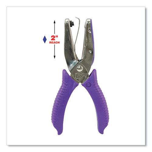 Image of McGill 15-Sheet Medium-Duty One-Hole Punch, Diamond Shape, Chrome